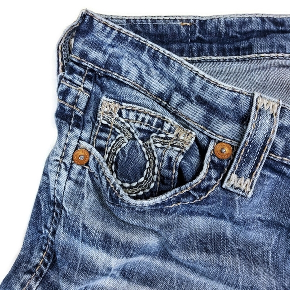 Big Star Maddie Skinny Woman's Size 28R Washed Embroidered Authentic Jeans - Picture 3 of 14